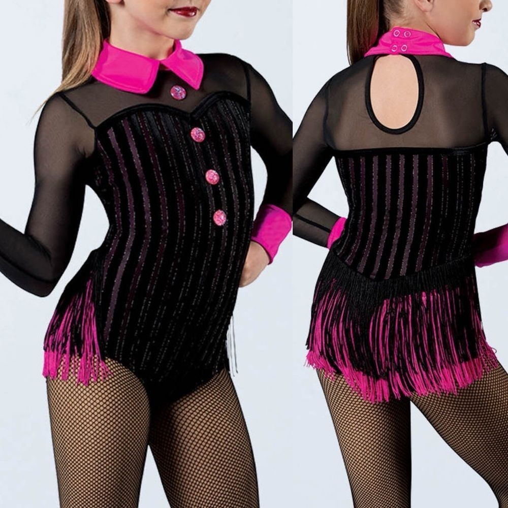Weissman dance costume black vest You're The Cream In My Coffee 13575 MC 10/12